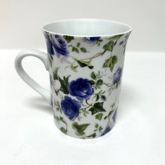 Vintage Rare Springfield Bone China Coffee Tea Mug Cup Floral Made In England - Picture 1 of 6